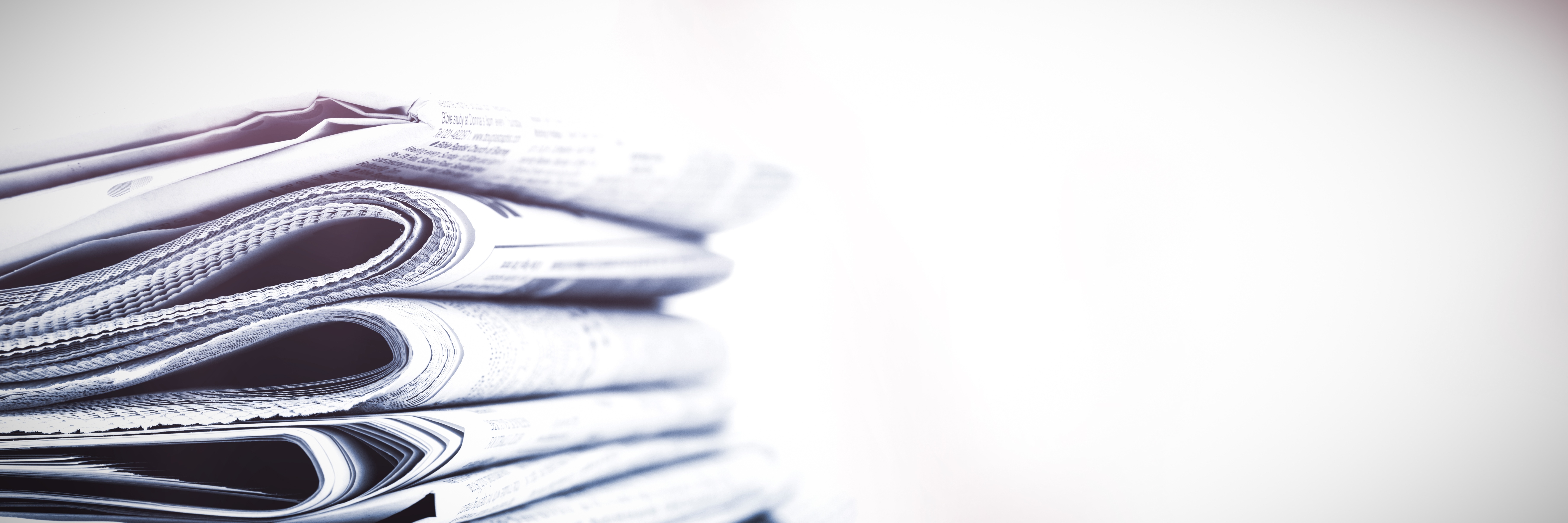 Stacks of newspapers 