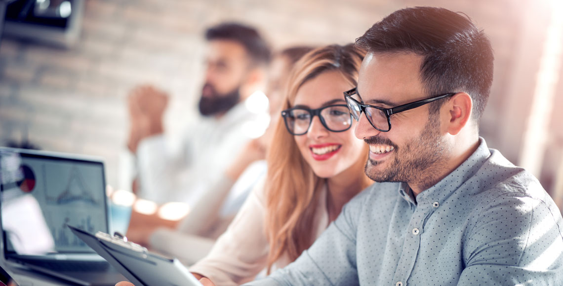 Business people working as a team in the office