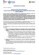 Téléchargez le document CP-Nouvel-accord-cadre-France-Travail-et-lâApec.jpg(pdf, 571.34 KB) (Nouvelle fenêtre)