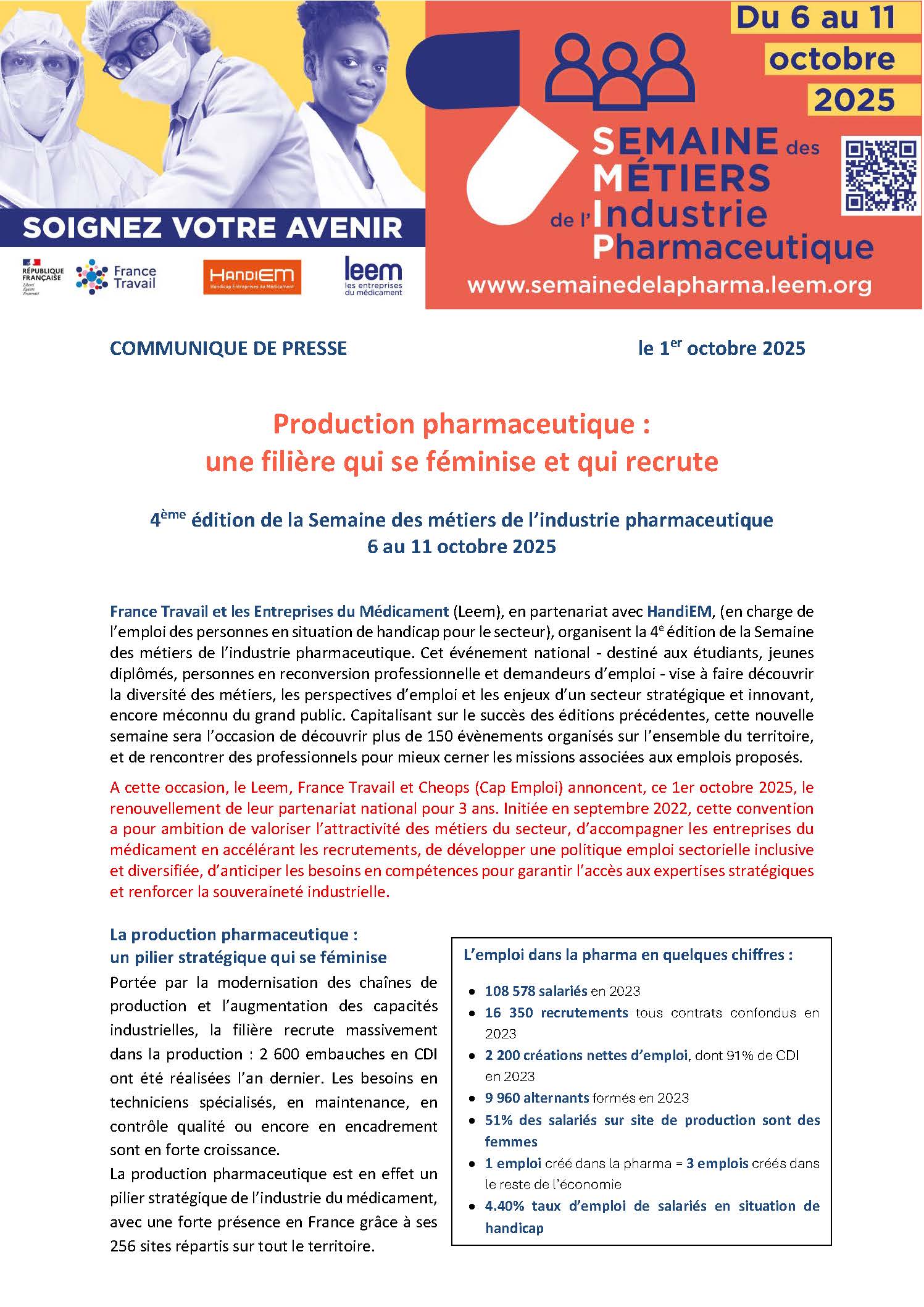 Téléchargez le document CP - Lancement Semaine des métiers 2025_Page_1.jpg(pdf, 447.07 KB) (Nouvelle fenêtre)