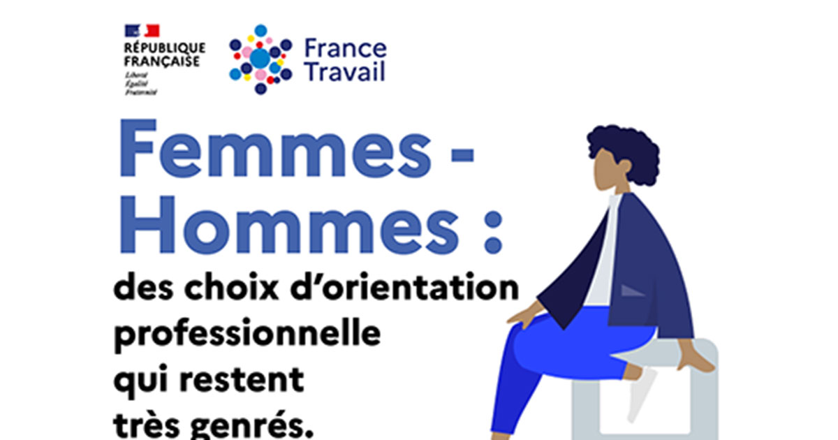 Femmes - Hommes : des choix d’orientation professionnelle qui restent très genrés - France Travail