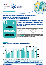 Les reprises d'emploi de demandeurs d'emploi au 3e trimestre 2023 ...
